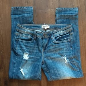 Dollhouse distressed straight leg jeans